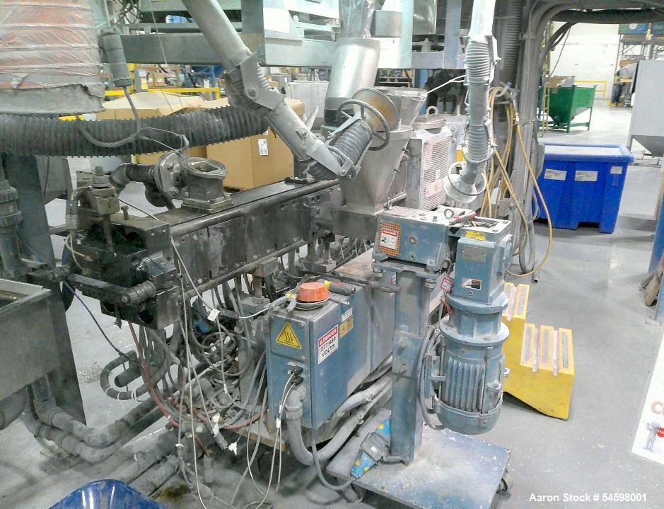 Used Coperion Werner & Pfleiderer ZSK 40 Twin Screw Extruder