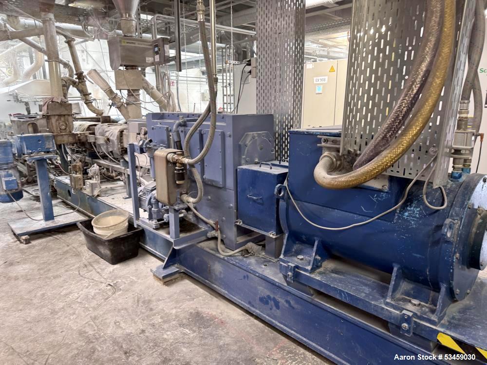 Used Coperion ZSK 70 SC Twin Screw Extrusion Line – 800-1,000 kg/hr Polymer Compounding System with Pelletizing Package