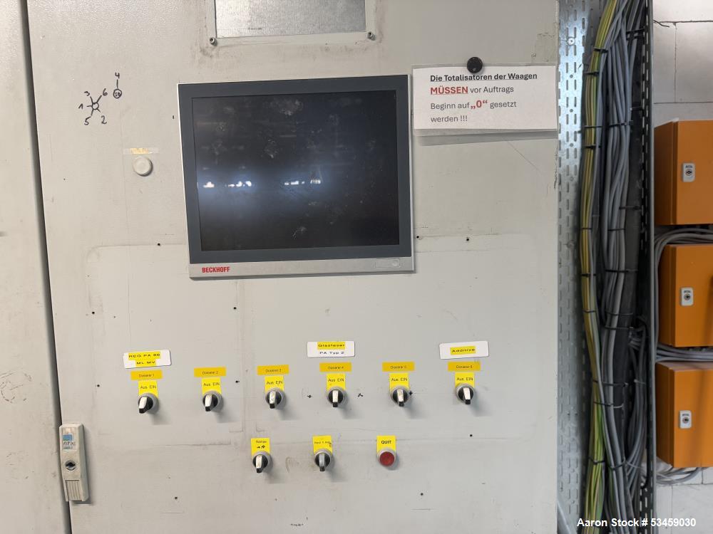 Used Coperion ZSK 70 SC Twin Screw Extrusion Line – 800-1,000 kg/hr Polymer Compounding System with Pelletizing Package