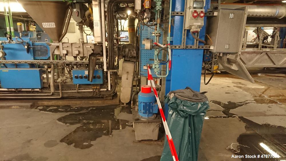 Used Coperion Werner & Pfleiderer Twin Screw Extruder, Type ZSK58 Mega Compound