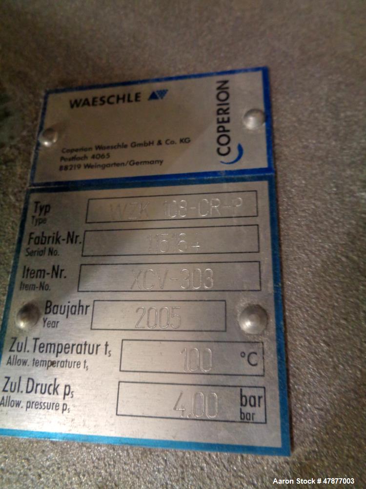 UsedCoperion Werner & Pfleiderer Twin Screw Extruder, Type