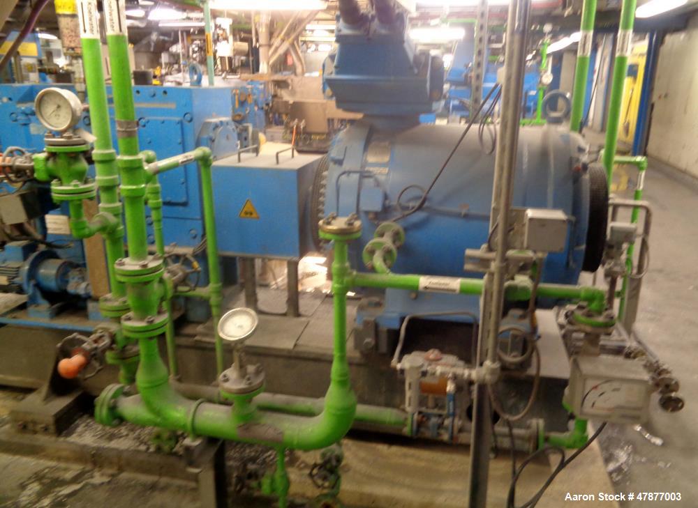 Used Coperion Werner & Pfleiderer Twin Screw Extruder, Type ZSK58 Mega Compound