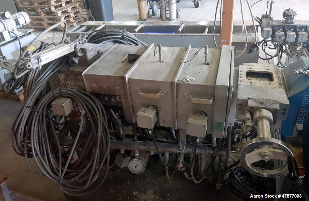 Used Coperion Werner & Pfleiderer Twin Screw Extruder, Type ZSK58 Mega Compound