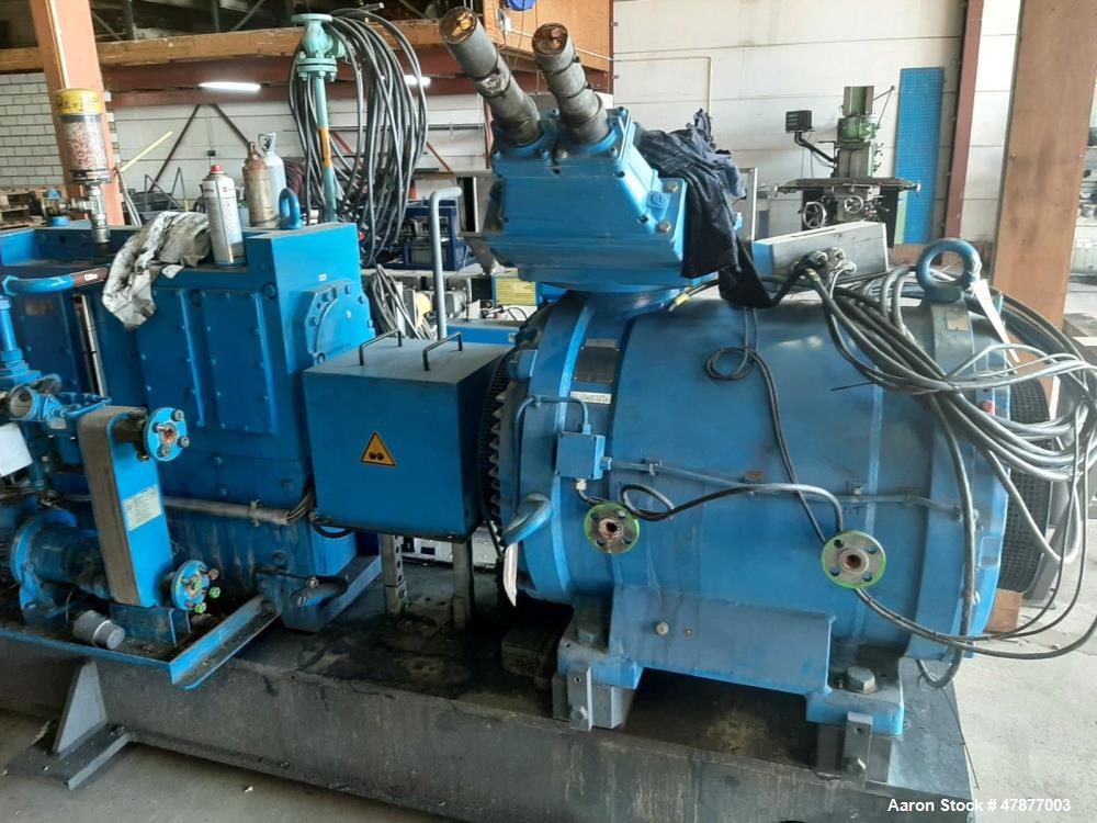 Used Coperion Werner & Pfleiderer Twin Screw Extruder, Type ZSK58 Mega Compound