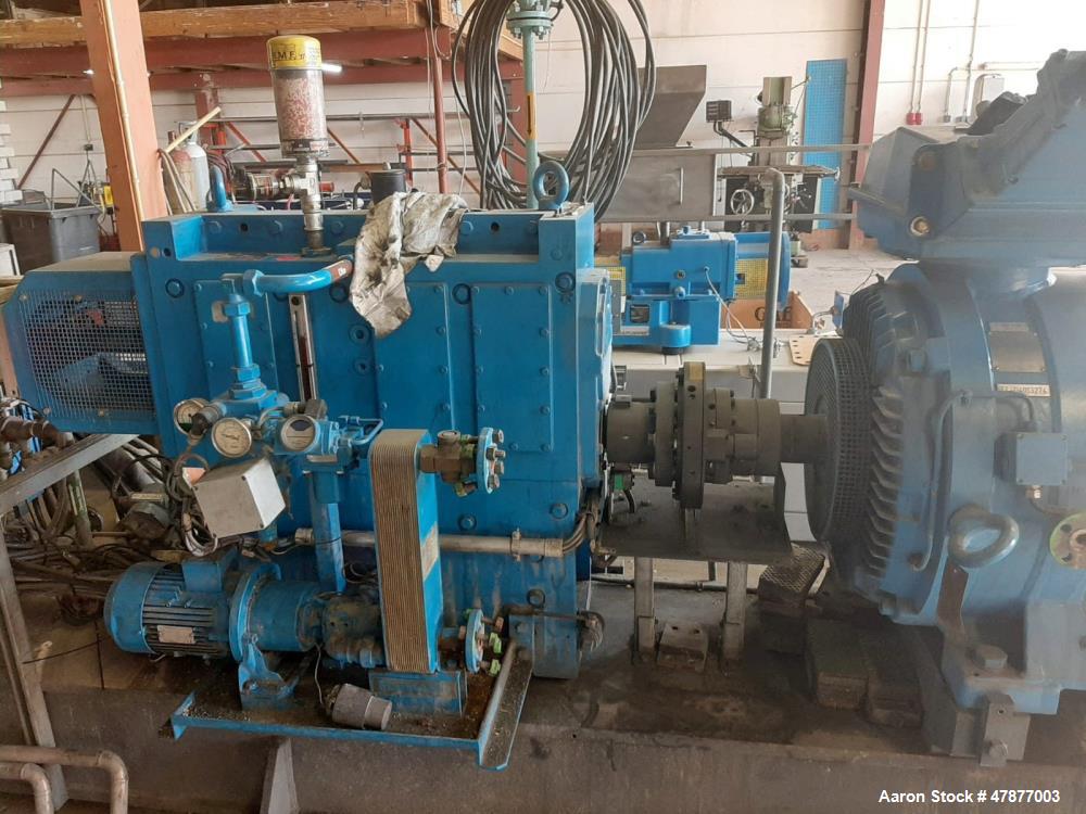 Used Coperion Werner & Pfleiderer Twin Screw Extruder, Type ZSK58 Mega Compound