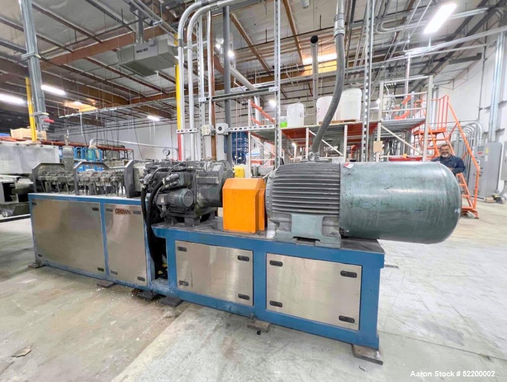 Used Crown 40mm Co-Rotating Twin Screw Extruder