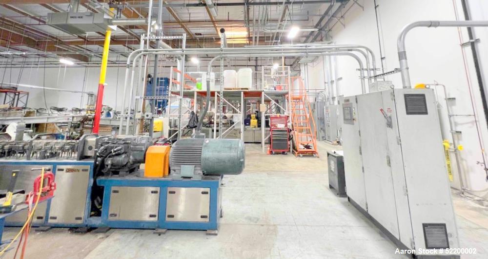 Used Crown 40mm Co-Rotating Twin Screw Extruder