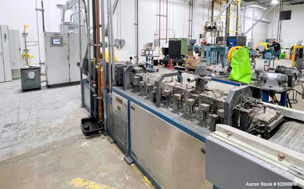 Used Crown 40mm Co-Rotating Twin Screw Extruder