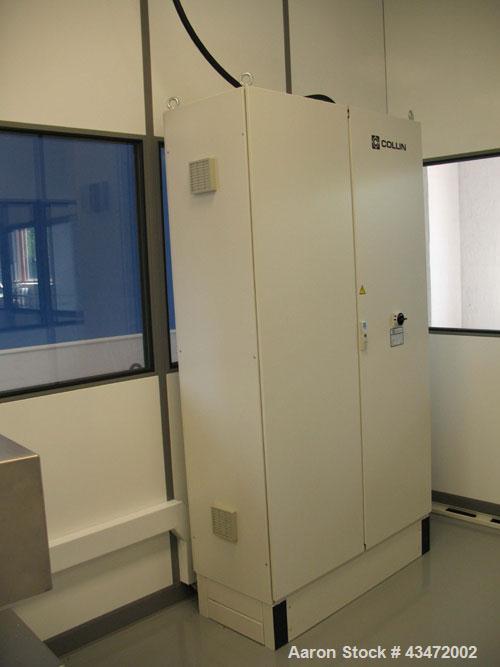 Used Dr. Collin ZK-25 Medical Extrusion Line comprised of: (1) Colling ZK-25 twin screw extruder, co-rotating, 0.98" (25 mm) diameter, 36 L/D, (6) zones, air/water cooled, screw speed 460 rpm, 12.9 h...