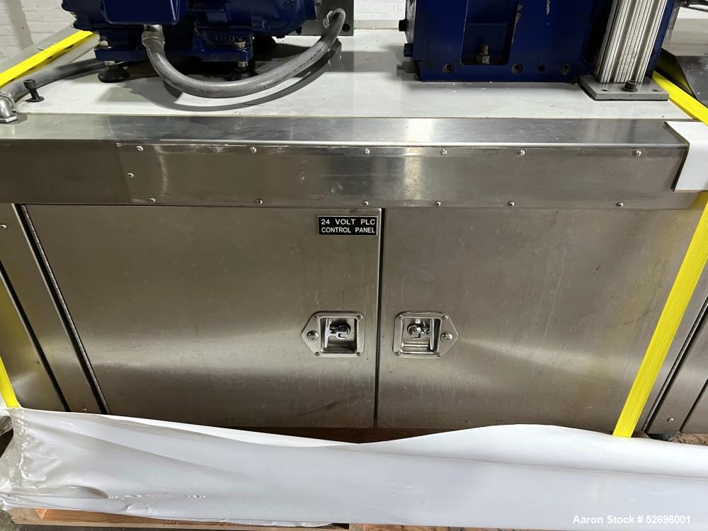Used Entek 27mm Co-Rotating Twin Screw Extruder, Model E27MM, 48L/D, 44 to 1 L/D ratio, 45 kg/h throughput, parallel screw configuration, (11) Barrel sections electrically heated, water cooled.  Driv...