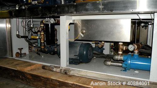 Used Entek 73 mm Co-Rotating Twin Screw Extruder, Model E-MAX 73MM 48L/D, 48 to 1 L/D ratio. (11) Barrel sections electrically heated, water cooled with system including pump, heat exchanger, and hol...