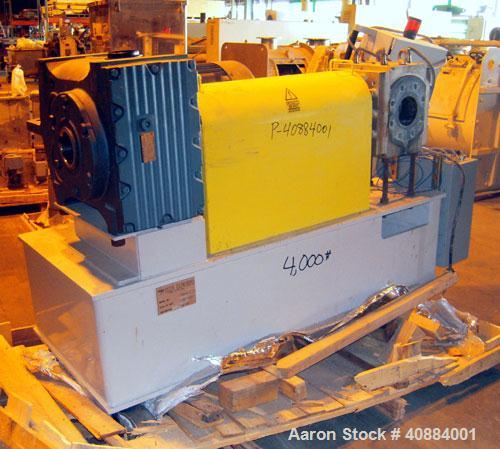 Used Entek 73 mm Co-Rotating Twin Screw Extruder, Model E-MAX 73MM 48L/D, 48 to 1 L/D ratio. (11) Barrel sections electrically heated, water cooled with system including pump, heat exchanger, and hol...