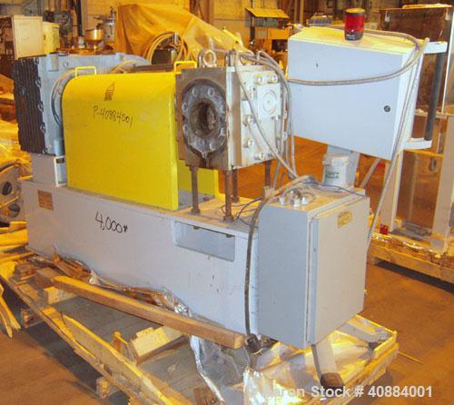 Used Entek 73 mm Co-Rotating Twin Screw Extruder, Model E-MAX 73MM 48L/D, 48 to 1 L/D ratio. (11) Barrel sections electrically heated, water cooled with system including pump, heat exchanger, and hol...