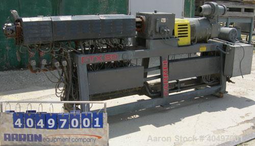 Used Farrell Twin Screw Extruder, 37 mm,model FTX80
