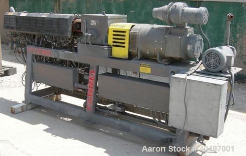 Used Farrell Twin Screw Extruder, 37 mm,model FTX80