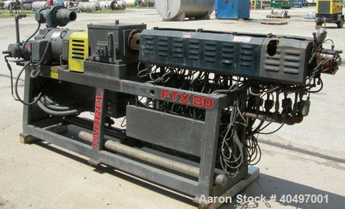Used Farrell Twin Screw Extruder, 37 mm,model FTX80