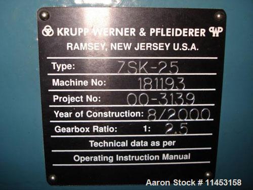 Used-Krupp-Werner Pfleiderer, Model ZSK-25