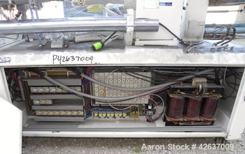 Used Leistritz 34 mm Co-Rotating Twin Screw Extruder, Model LSM 30.34 GL/9R. Approximately 40 to 1 L/D ratio. Electrically heated, air cooled 8 barrel zones, 1 vented, 1 water cooled feed zone with h...