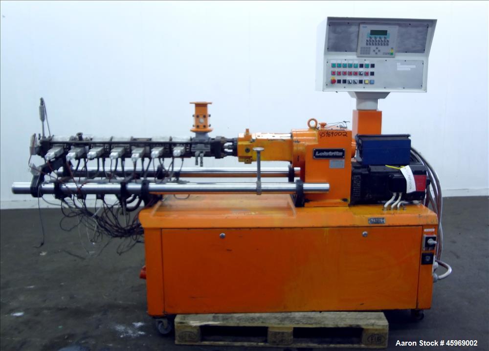Used Leistritz Type LSM 34 GL Twin-Screw Extruder