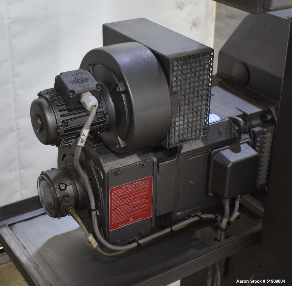 Used Leistritz Twin Screw Extruder, Model MIC 27/GG-40D. Throughput rates approximate 10 to 80 lbs/hr. 40:1 L/D. (2) Screws approximate 27mm (1") diameter x 48" long, Co-rotating. Electrically heated...