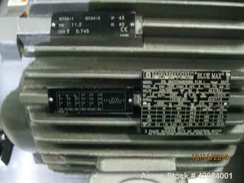 Used Leistritz Model Micro-27/GL-48D Twin Screw Extruder. Manufactured new in 2006. 27mm screw diameter segmented and arranged to 48:1 L/D ratio. 500 rpm max screw speed. Gearbox currently arranged f...