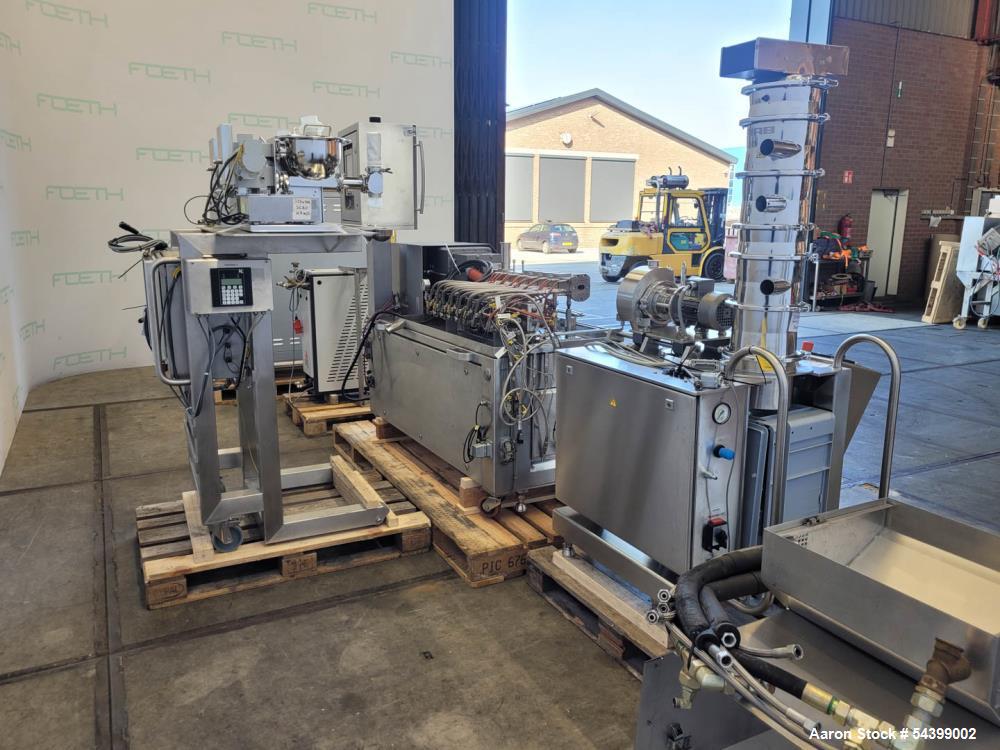 Used Leistritz ZSE 18 PH-40D Twin Screw Extruder System – Pharma Lab Scale Line with K-Tron Feeder & Pelletizer