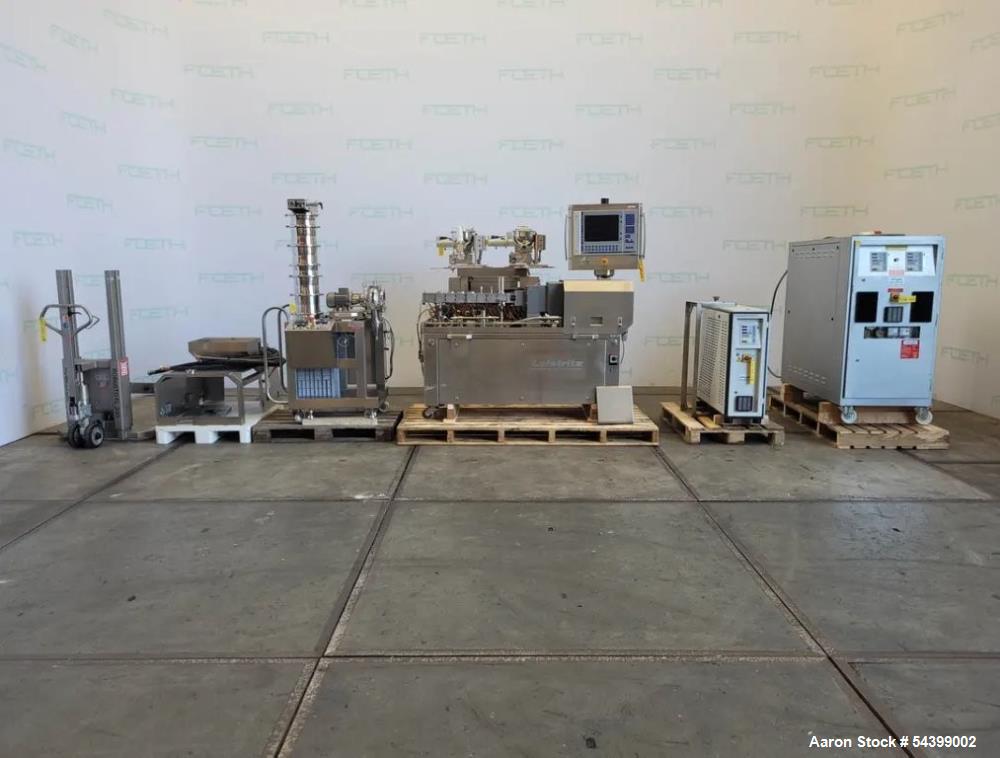 Used Leistritz ZSE 18 PH-40D Twin Screw Extruder System – Pharma Lab Scale Line with K-Tron Feeder & Pelletizer