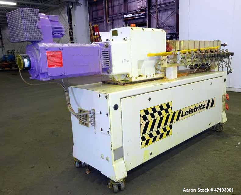 Used- Leistritz 27mm Co-Rotating Twin Screw Extruder, Model ZSE 27/GL-36D. 36:1