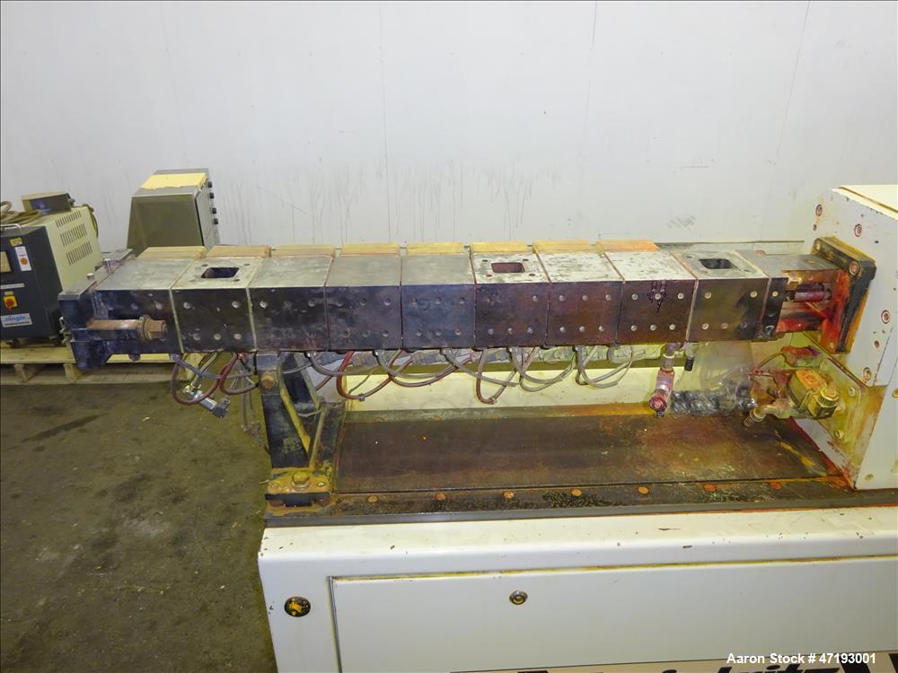 Used Leistritz 27mm Co-Rotating Twin Screw Extruder, Model ZSE 27/GL-36D. 36:1