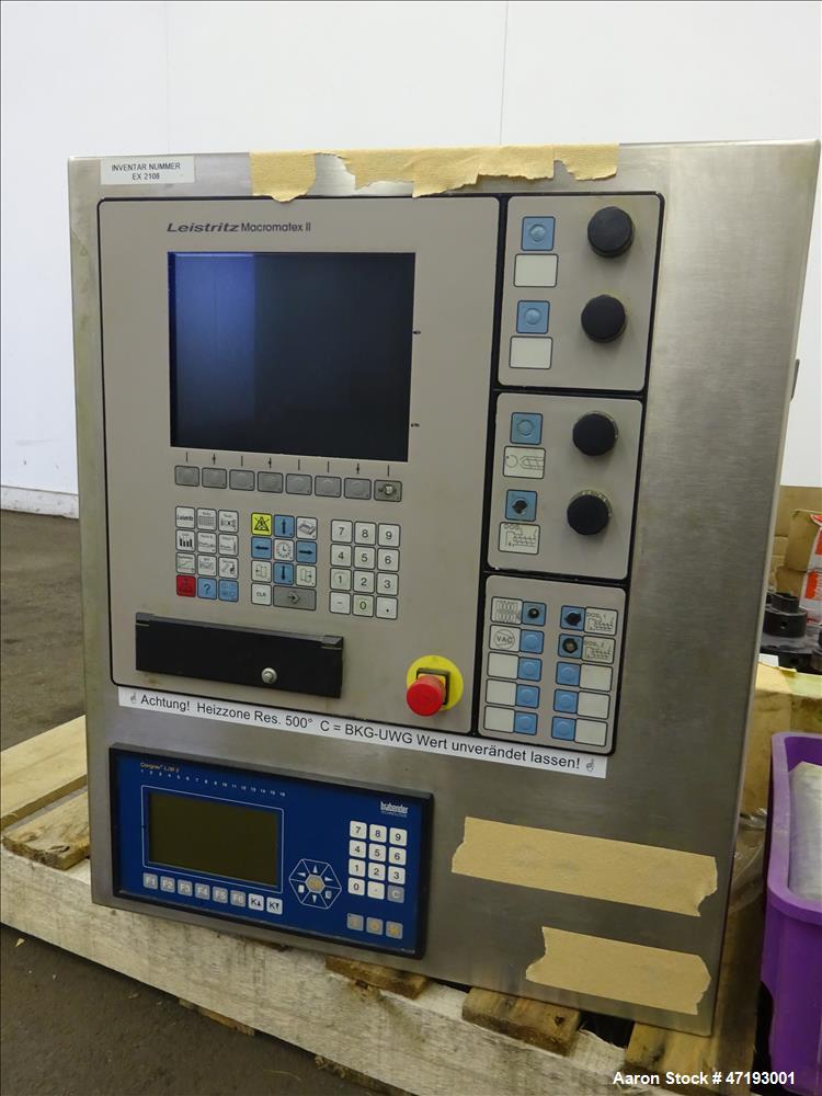 Used Leistritz 27mm Co-Rotating Twin Screw Extruder, Model ZSE 27/GL-36D. 36:1