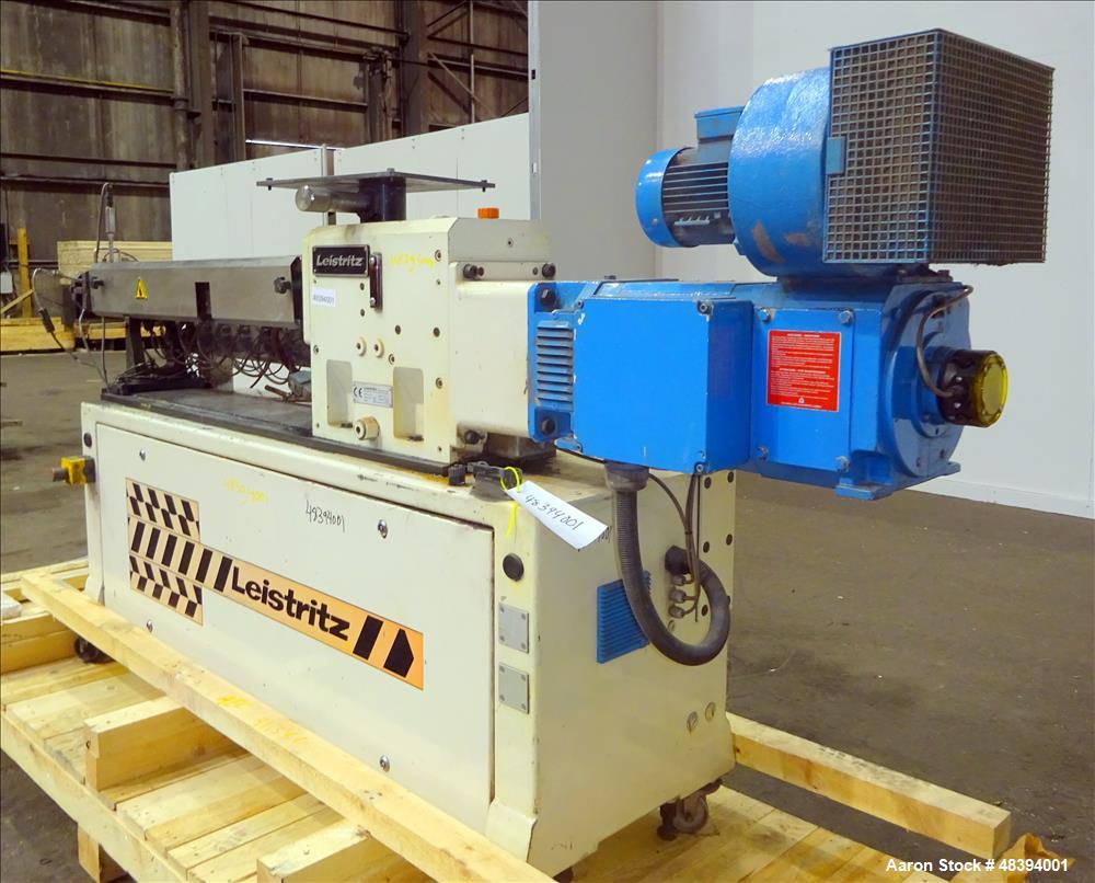 Used Leistritz Type ZSE 27 GL/40D Twin-Screw Extruder.