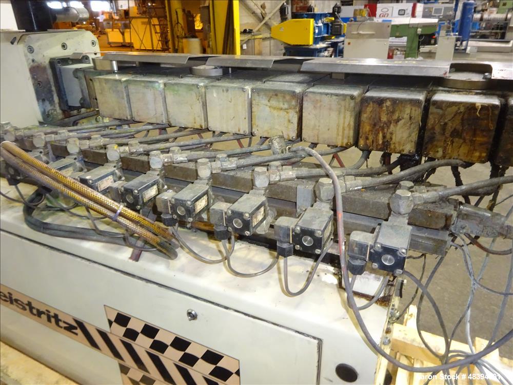 Used Leistritz Type ZSE 27 GL/40D Twin-Screw Extruder.