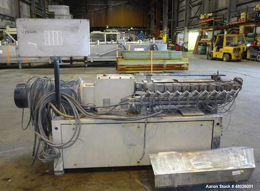 Used- Leistritz 27mm Co-Rotating Twin Screw Extruder, Model ZSE 27 GL 40D.