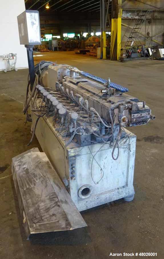 Used Leistritz 27mm Co-Rotating Twin Screw Extruder, Model ZSE 27 GL 40D.