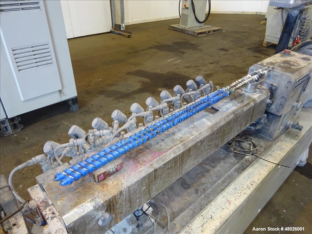 Used Leistritz 27mm Co-Rotating Twin Screw Extruder, Model ZSE 27 GL 40D.