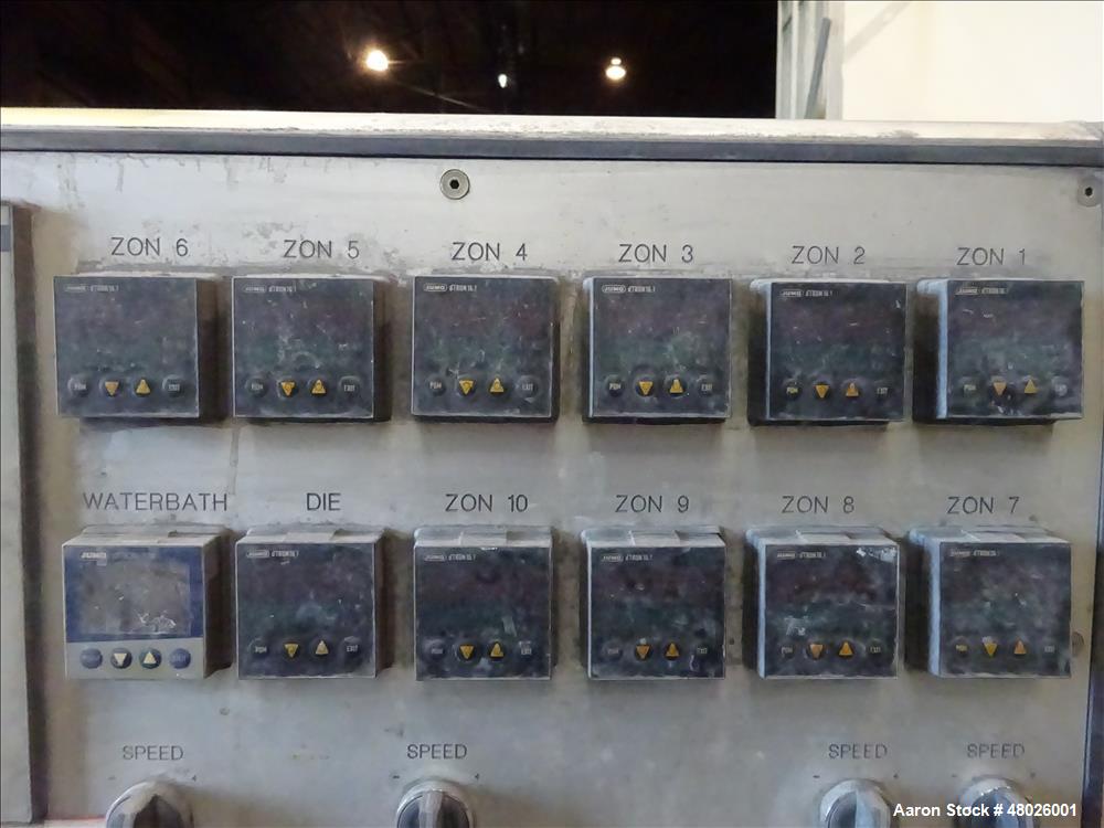 Used Leistritz 27mm Co-Rotating Twin Screw Extruder, Model ZSE 27 GL 40D.