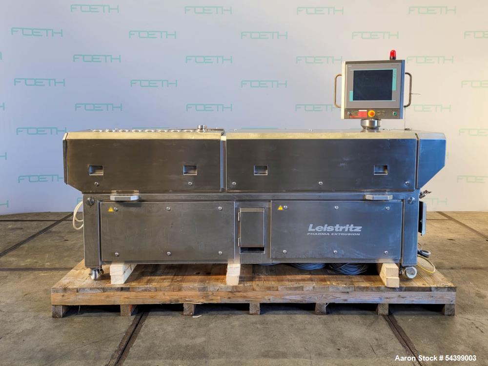 Used Leistritz ZSE 27 HP-PH-40D Twin Screw Extruder System – Complete Pharma Line with Chiller & Granulator (2010)