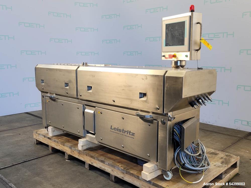 Used Leistritz ZSE 27 HP-PH-40D Twin Screw Extruder System – Complete Pharma Line with Chiller & Granulator (2010)