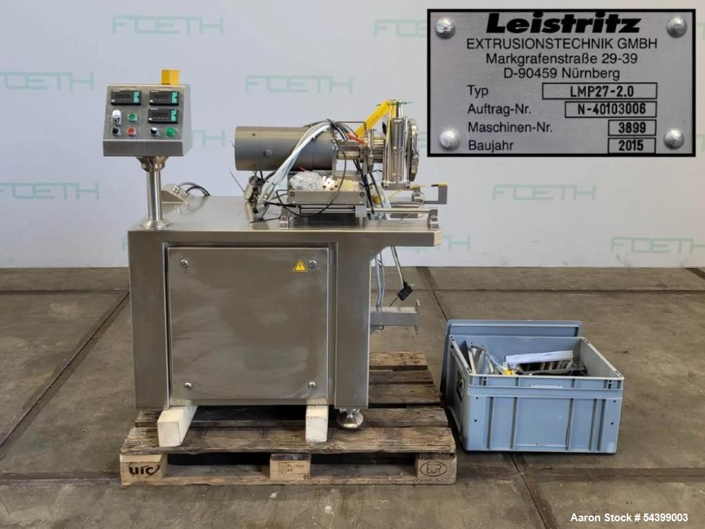 Used Leistritz ZSE 27 HP-PH-40D Twin Screw Extruder System – Complete Pharma Line with Chiller & Granulator (2010)