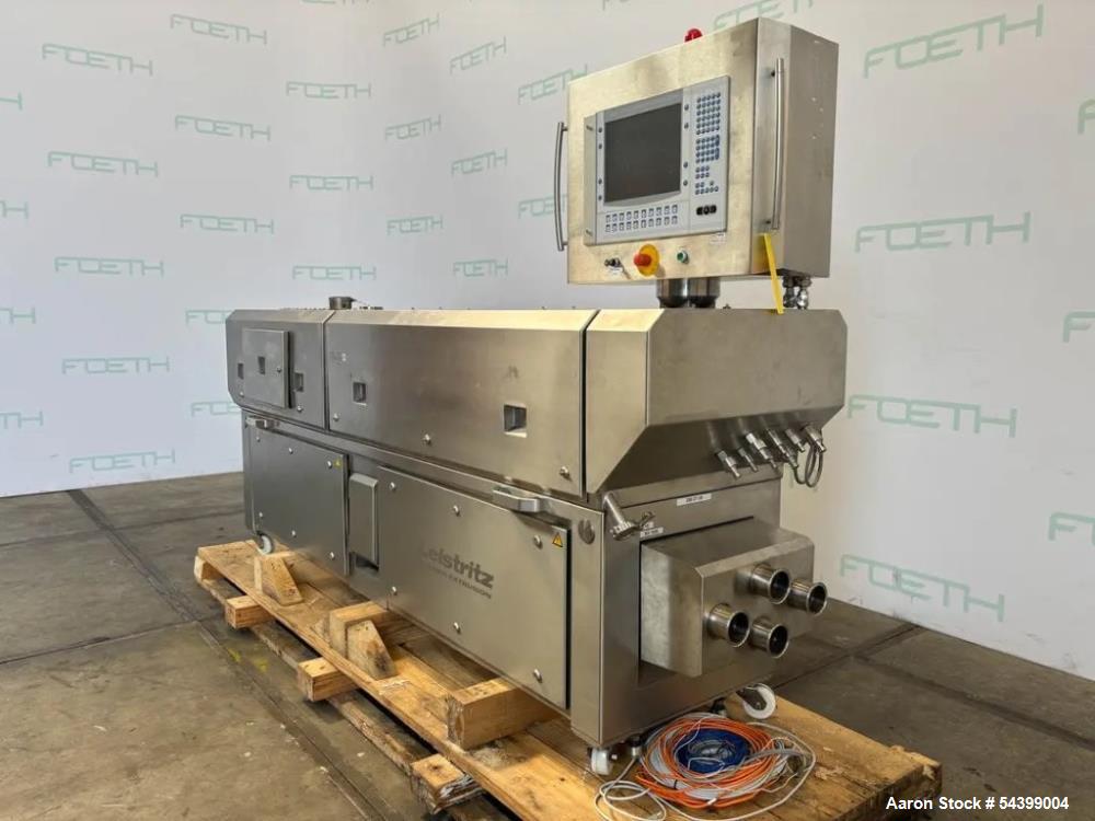Used Leistritz ZSE 27 HP-PH-40D Twin Screw Extruder System – Pharma Grade with K-Tron Feeders & Full Package