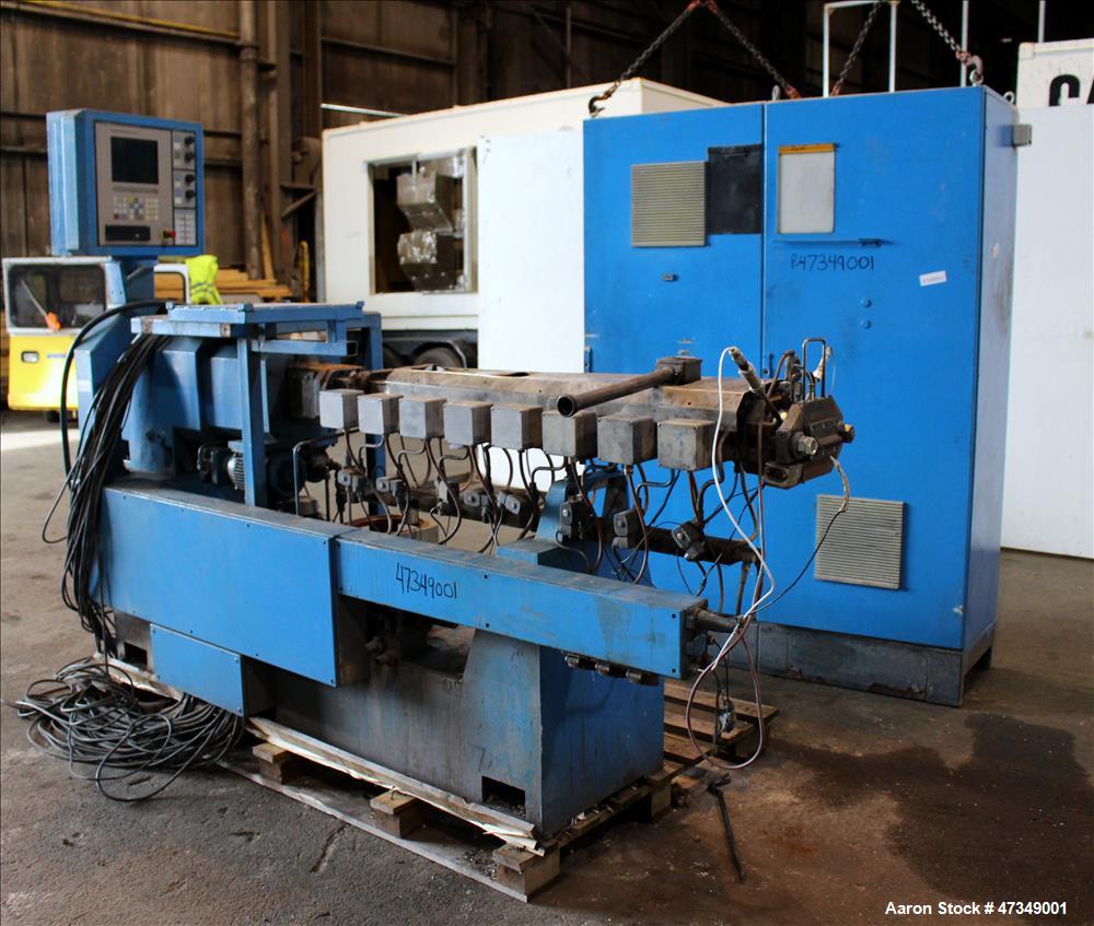 Used Leistriz Twin Screw Extruder, Type ZSE 40 GL-28D, 40 mm diameter, 28:1 L/D