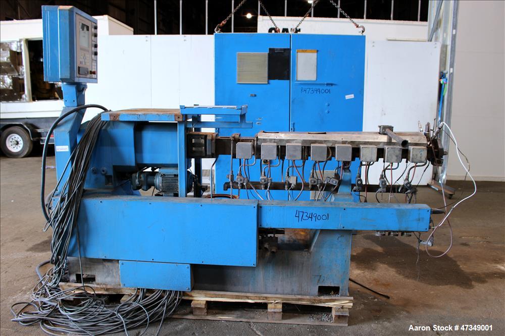 Used Leistriz Twin Screw Extruder, Type ZSE 40 GL-28D, 40 mm diameter, 28:1 L/D