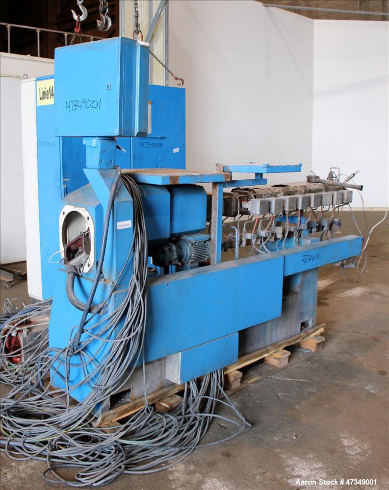 Used Leistriz Twin Screw Extruder, Type ZSE 40 GL-28D, 40 mm diameter, 28:1 L/D