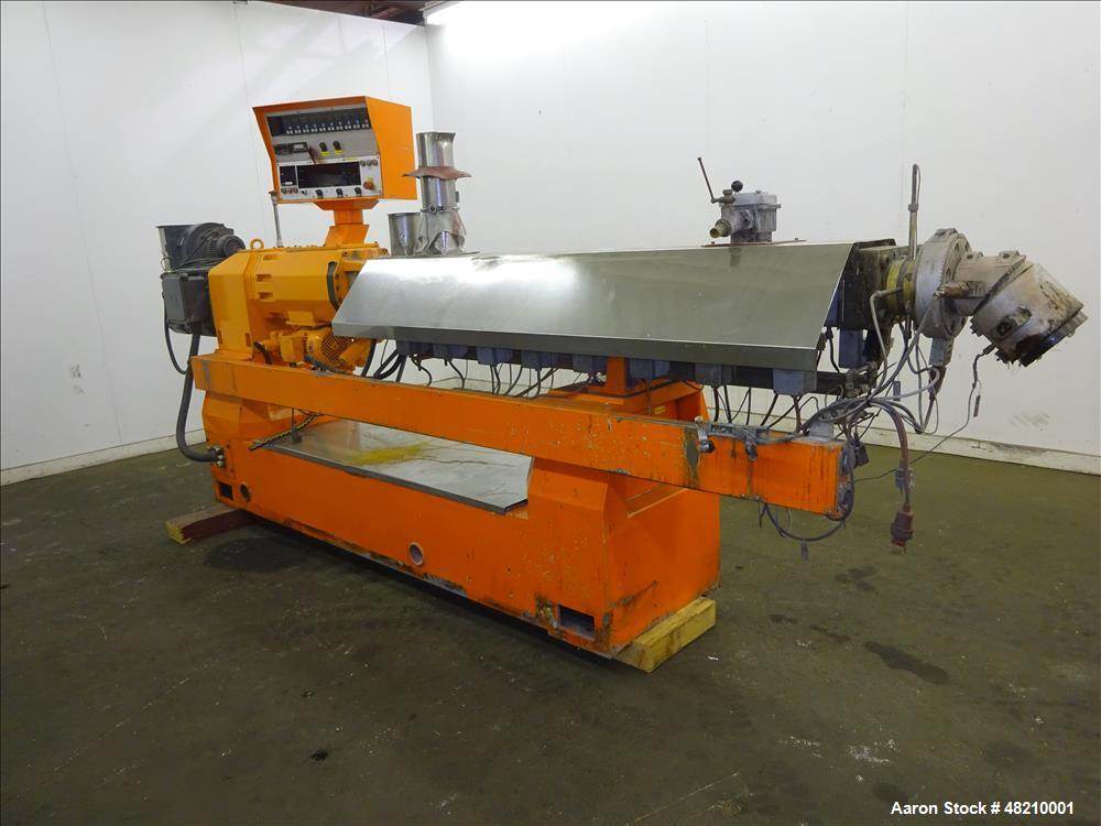 Used Leistritz 50mm Co-Rotating Twin Screw Extruder, Model ZSE 50/Gl-36D, 36:1