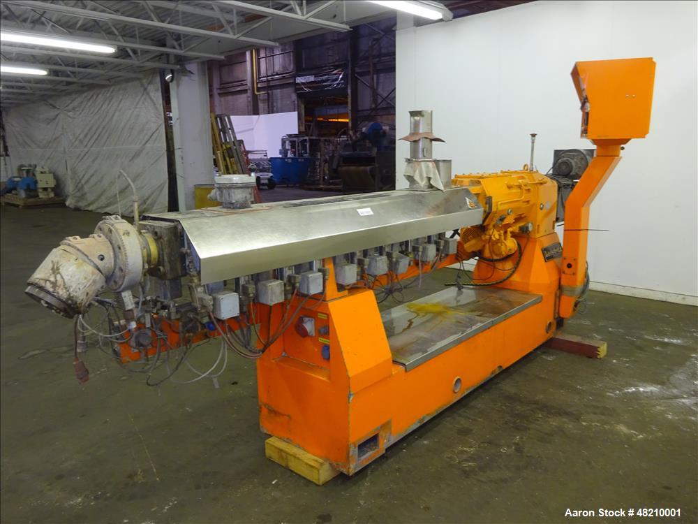 Used Leistritz 50mm Co-Rotating Twin Screw Extruder, Model ZSE 50/Gl-36D, 36:1