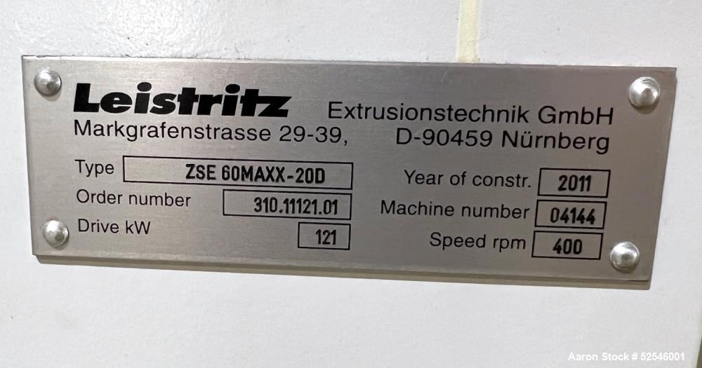 Leistritz Co-Rotating ZSE Series Extruder