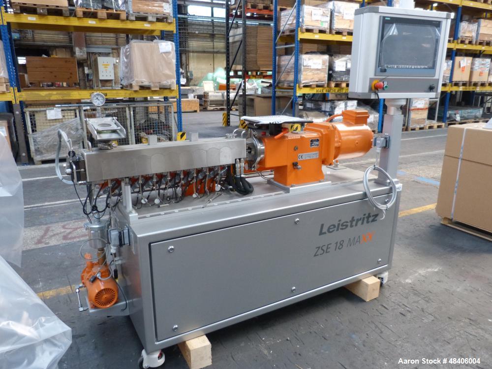 Unused - Leistritz Twin Screw Extruder, type ZSE18 MAXX-44D. 44:1 L/D