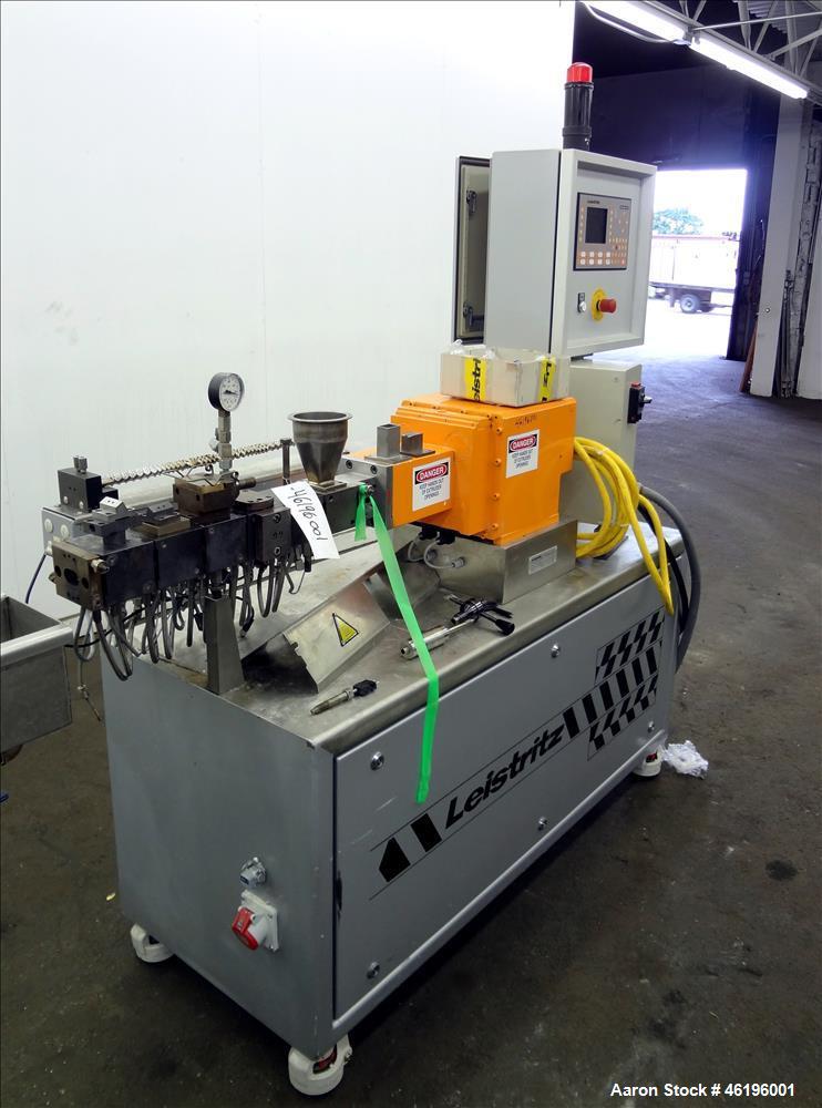 Used Leistritz Twin Screw Co-Rotating Extrusion Line