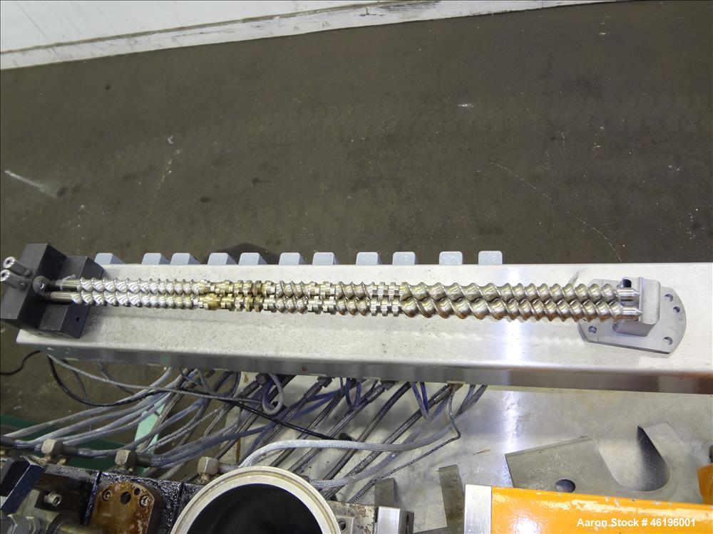 Used Leistritz Twin Screw Co-Rotating Extrusion Line