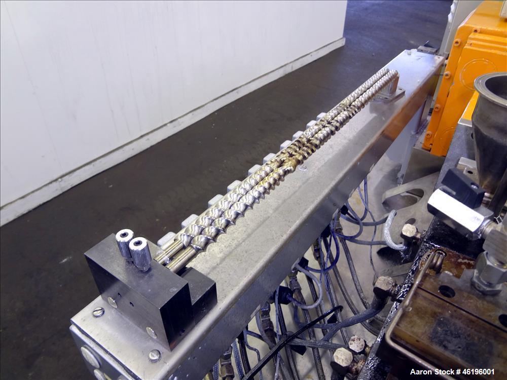 Used Leistritz Twin Screw Co-Rotating Extrusion Line